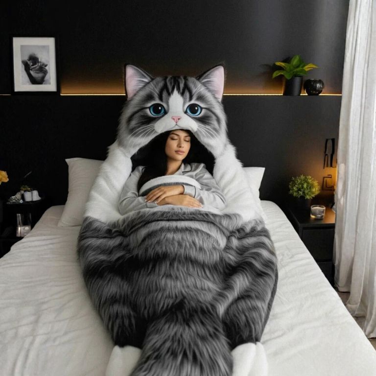 2025 Latest Fluffy Cat Sleeping Bags | Cozy, Cute & Purr-fectly Designed