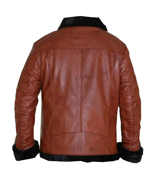 Aviator B3 Warm, Fur Lined Bomber Sheepskin Leather Jacket